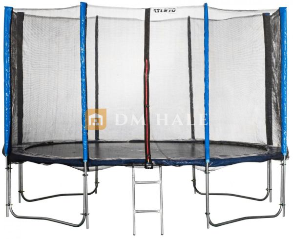 Детски батут Atleto Ф396 см, син
