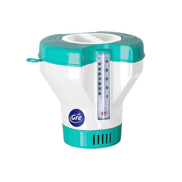 Кутия за хлорни таблетки 200 gr с термометър