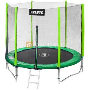 Детски батут Atleto Ф183 см, зелен