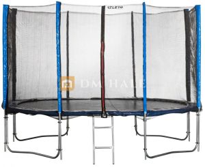 Детски батут Atleto Ф396 см, син