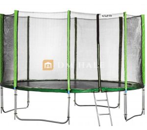 Детски батут Atleto Ф366 см, зелен