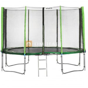 Детски батут Atleto Ф366 см, зелен