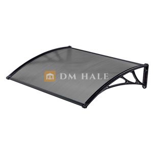 Навес за Врата/Прозорец 80х150 см, Черно-Сиво