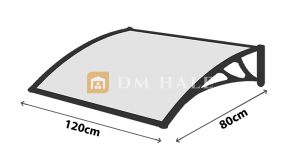 Навес за Врата/Прозорец 80х120 см, Кафяво-Кафяво