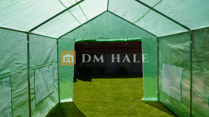 Градинска оранжерия скатен покрив 800x400x315см