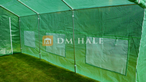 Градинска оранжерия скатен покрив 800x400x315см