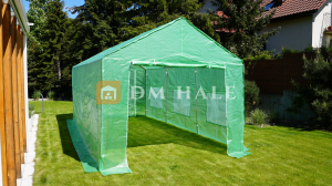 Градинска оранжерия скатен покрив 800x400x315см