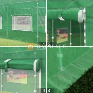 Градинска оранжерия скатен покрив 800x400x315см