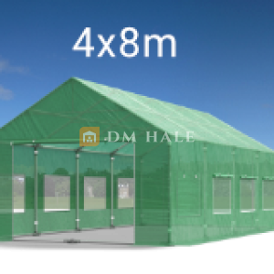 Градинска оранжерия скатен покрив 800x400x315см