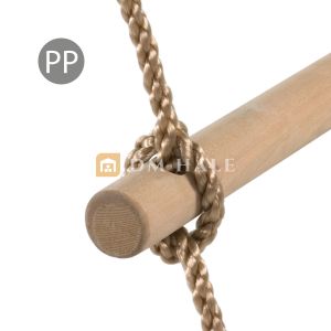 Въжена стълба с 5 дървени стъпала, височина 1.80m