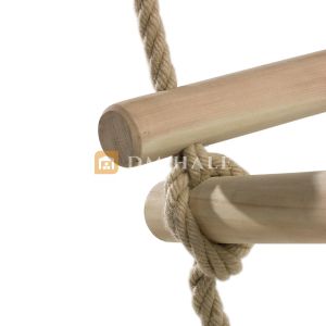 Въжена стълба с 5 дървени стъпала, височина 1.80m