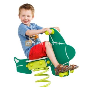 Детска люлка пружина  Самолет, зелена