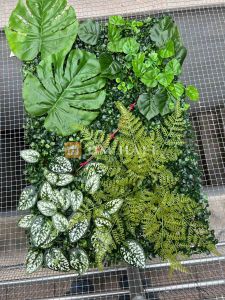 Декоративен панел,  горски микс зелени листа II 60х40 см