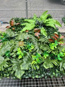 Декоративен панел,  горски микс зелени листа I 60х40 см