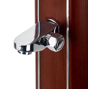 Алуминиев соларен душ - имитация на дърво 32 л