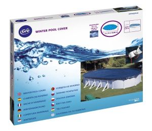 GRE Зимно покривало за метален овален басейн 500x300 - 100 g/m