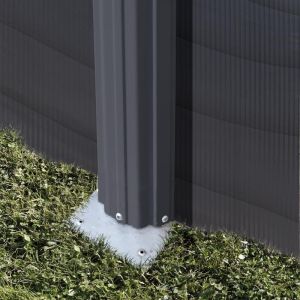 KEA Сглобяем басейн имитация графит кръг 460x120 см с пясъчен филтър