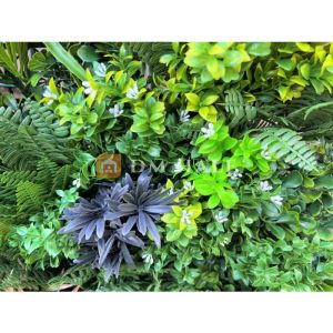 Декоративна плочка "Папрат + Бегония", 100х100 см, 1 брой