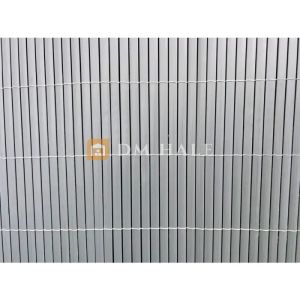 PVC покривало Бамбук - двойни ламели, сиво, 90%, 3х1.5 метра