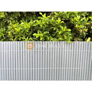 PVC покривало Бамбук - двойни ламели, сиво, 90%, 3х1.5 метра