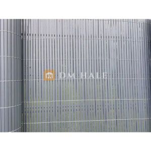 PVC покривало Бамбук - двойни ламели, сиво, 90%, 3х1 метра