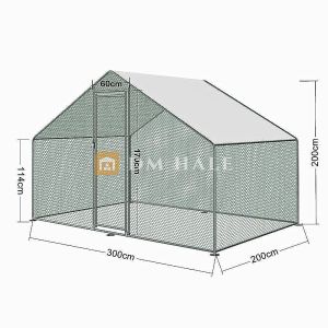 Сглобяем кокошарник 3х2х2 м