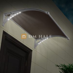 Навес за Врата/Прозорец 100х120см LED, Сиво-сиво