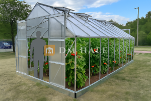 Оранжерия ПОЛИКАРБОНАТ SOLE TERRA ALU 615x310х260см