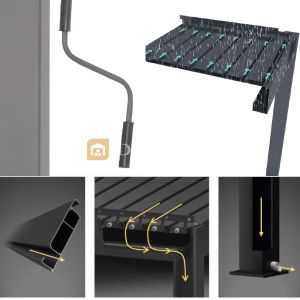 Алуминиева пергола SOLE TERRA 4х3 м 